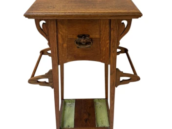 Arts & Crafts Art Nouveau Extra Large Pedestal or Plant Stand, 1900s